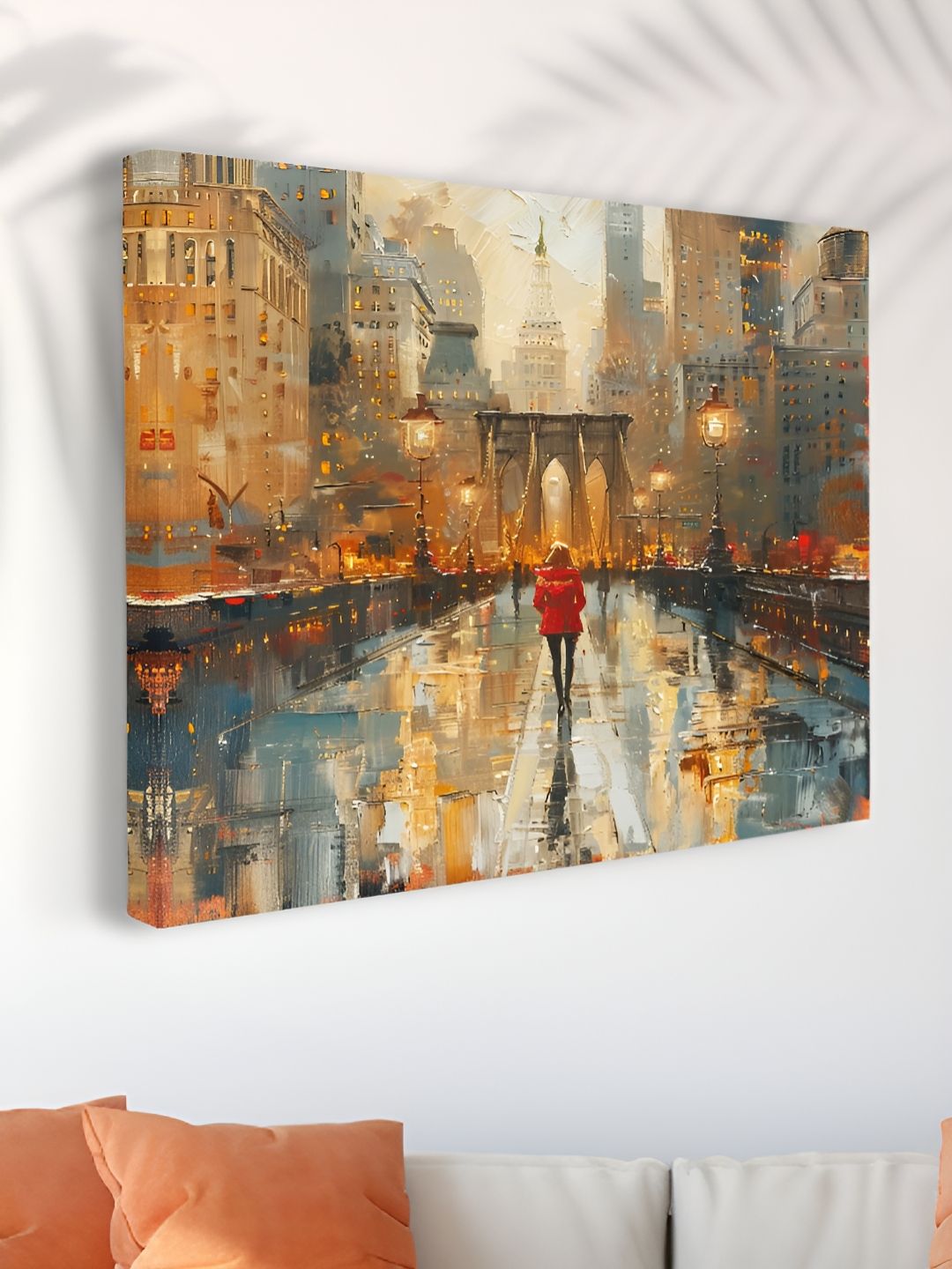 Myntra Elegant Homes Rust & Brown 1 Piece Canvas Other Wall Paintings-picture-17