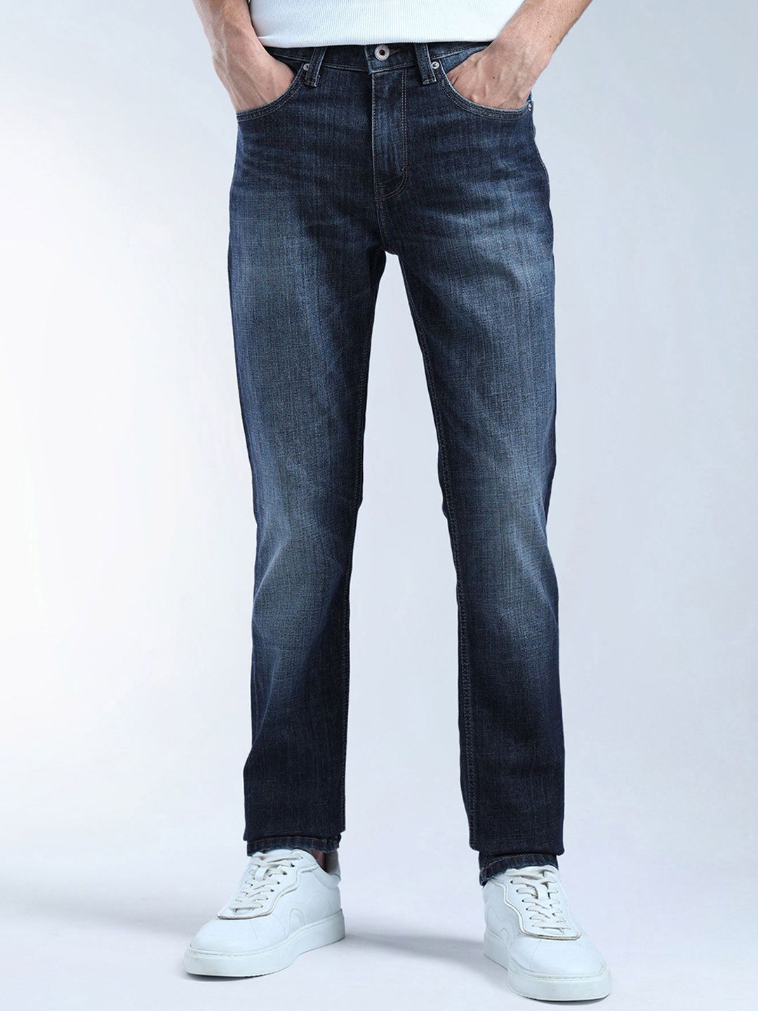 Flying Machine Men Freddie Slim Fit Mid-Rise Heavy Fade Jeans-picture-38