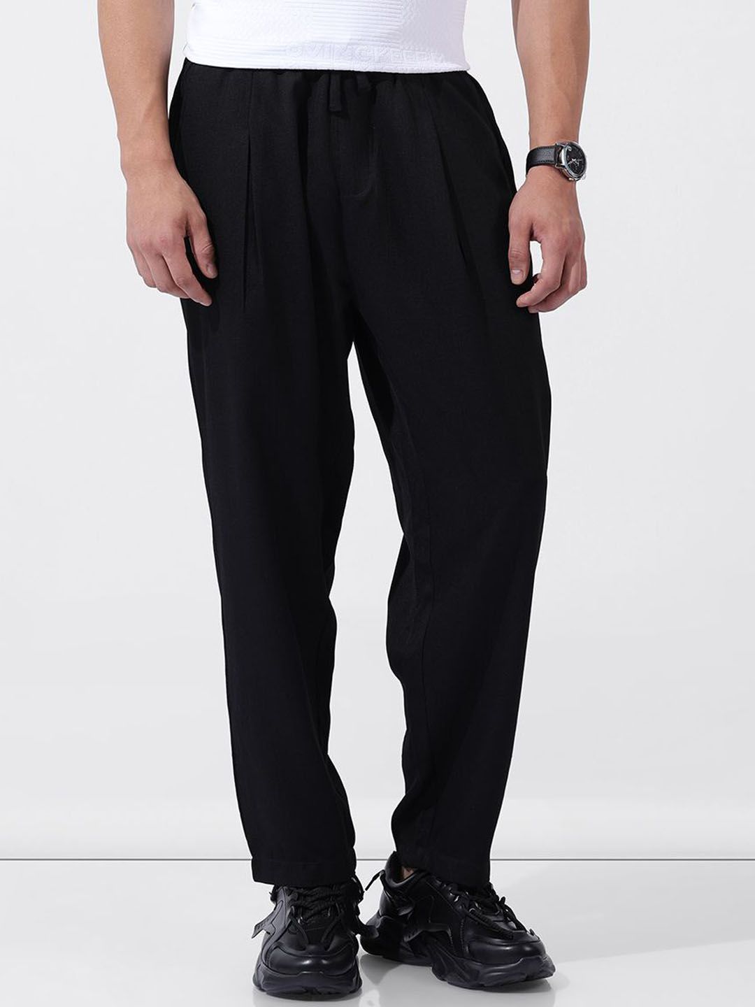 The Indian Garage Co Men Loose Fit Trousers-picture-29