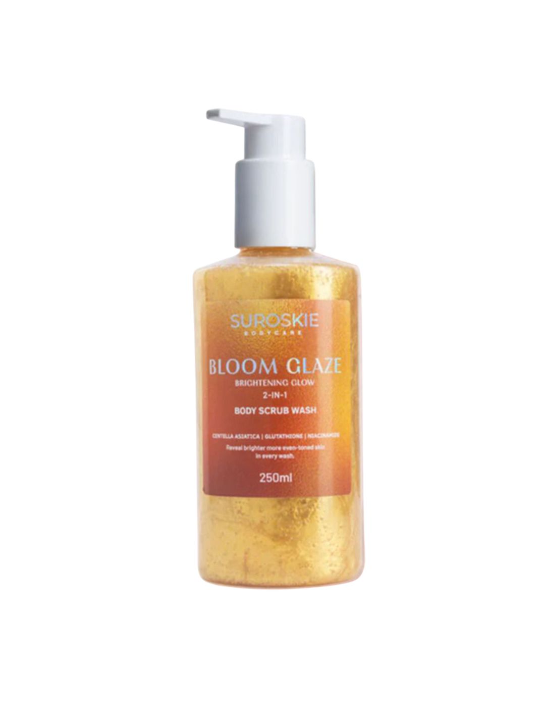 SUROSKIE Bloom Glaze Brightening Glow 2 In 1 Body Scrub Wash - 250 ml-image-12