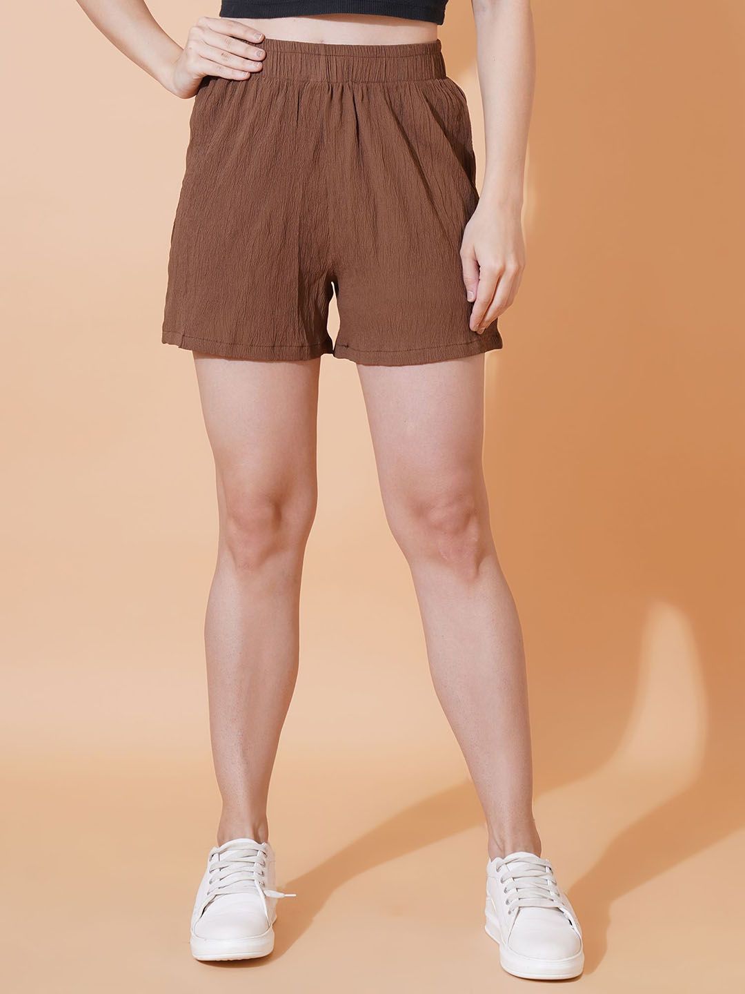 Kasendra Women Regular Fit Mid-Rise Shorts-picture-1