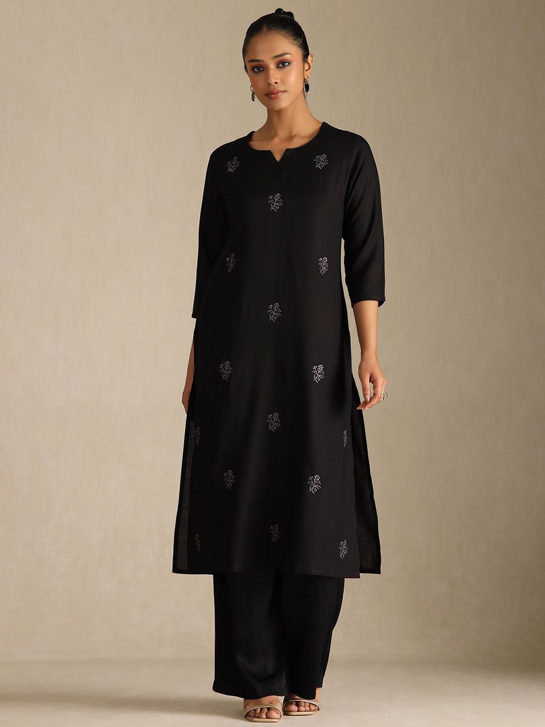 Womens Muslin Floral Print Kurta