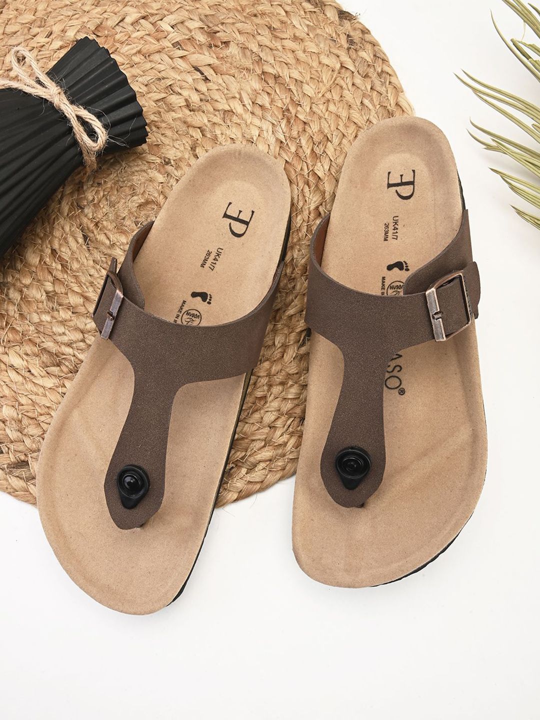 El Paso Men Slip-On Flip Flops-image-39