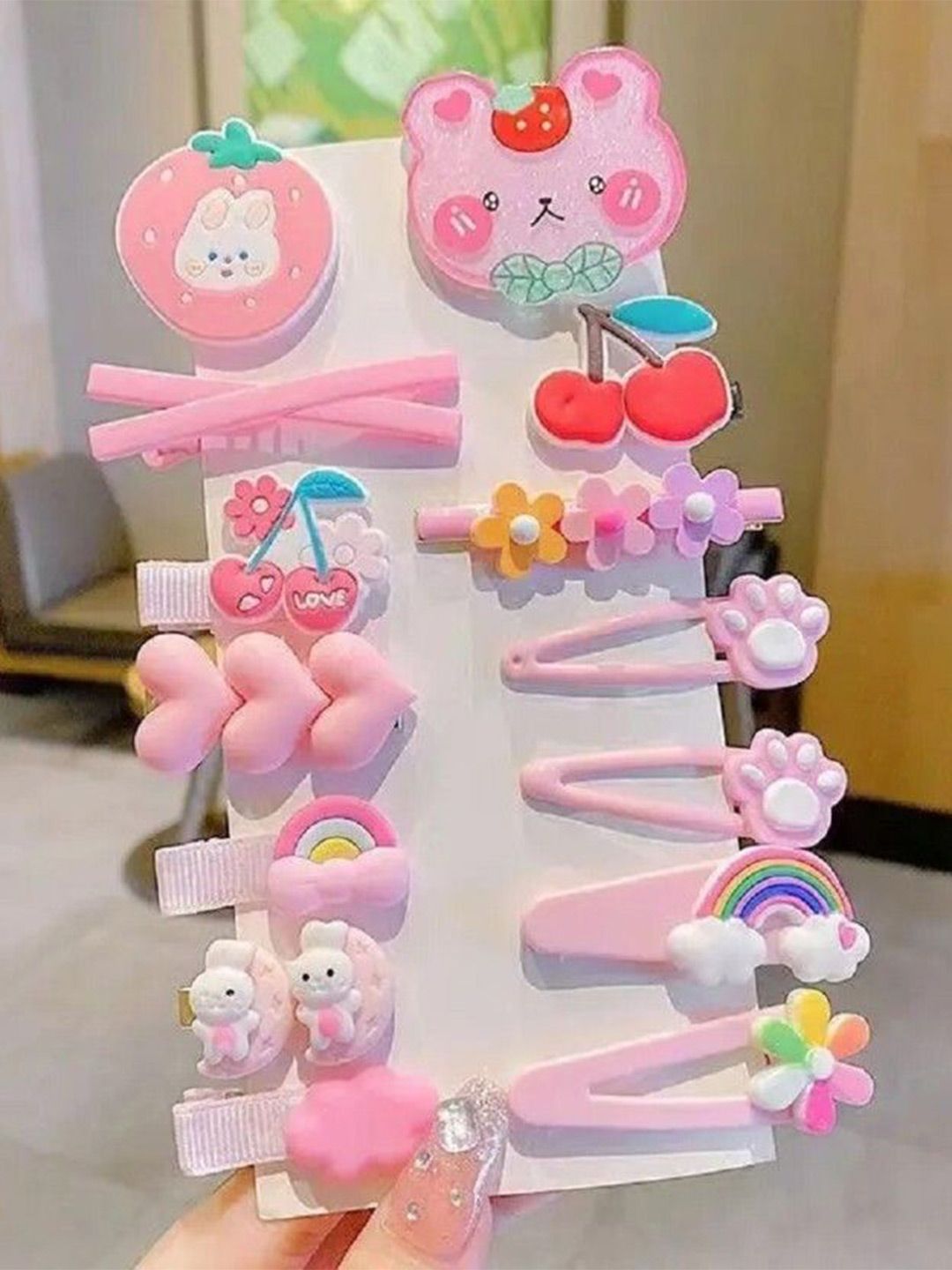 DIVASTRI Women Pack of 14 Alligator Hair Clip-picture-25