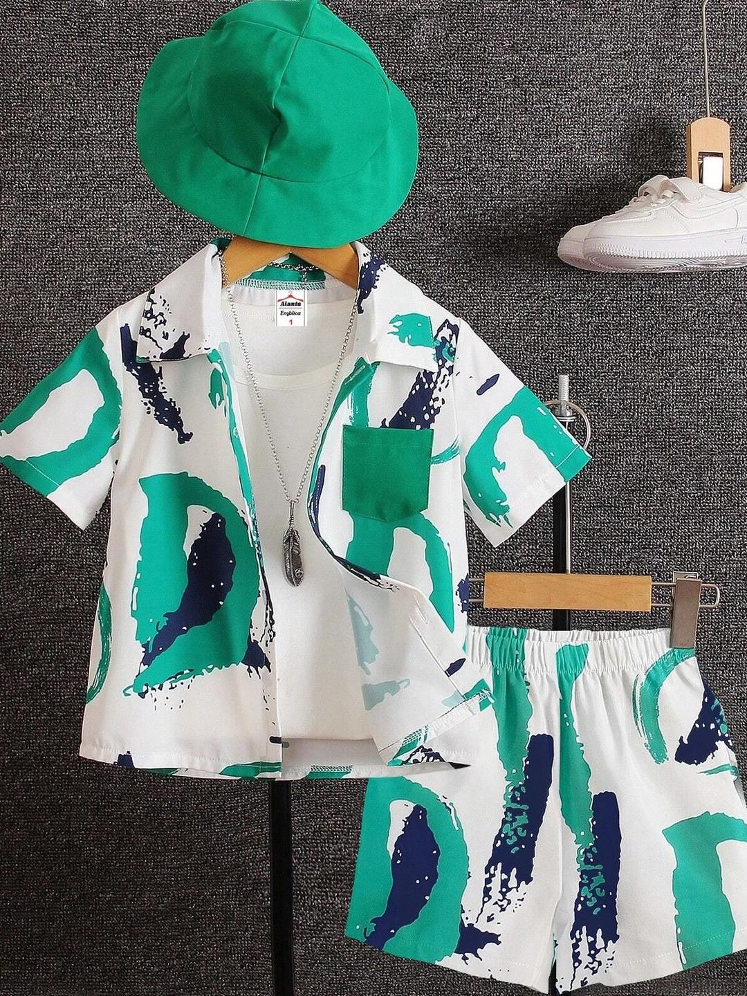 ALANTA Kids-Unisex Green Clothing Set-picture-29