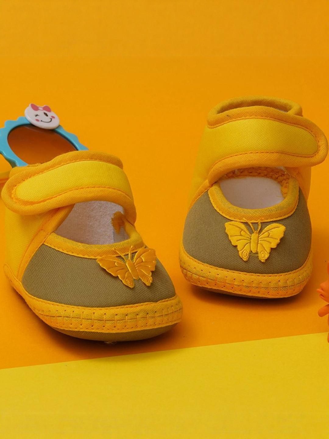 NESKA MODA 6 To 12 Months Baby Girls Soft Cotton Cute Butterfly Booties-picture-53