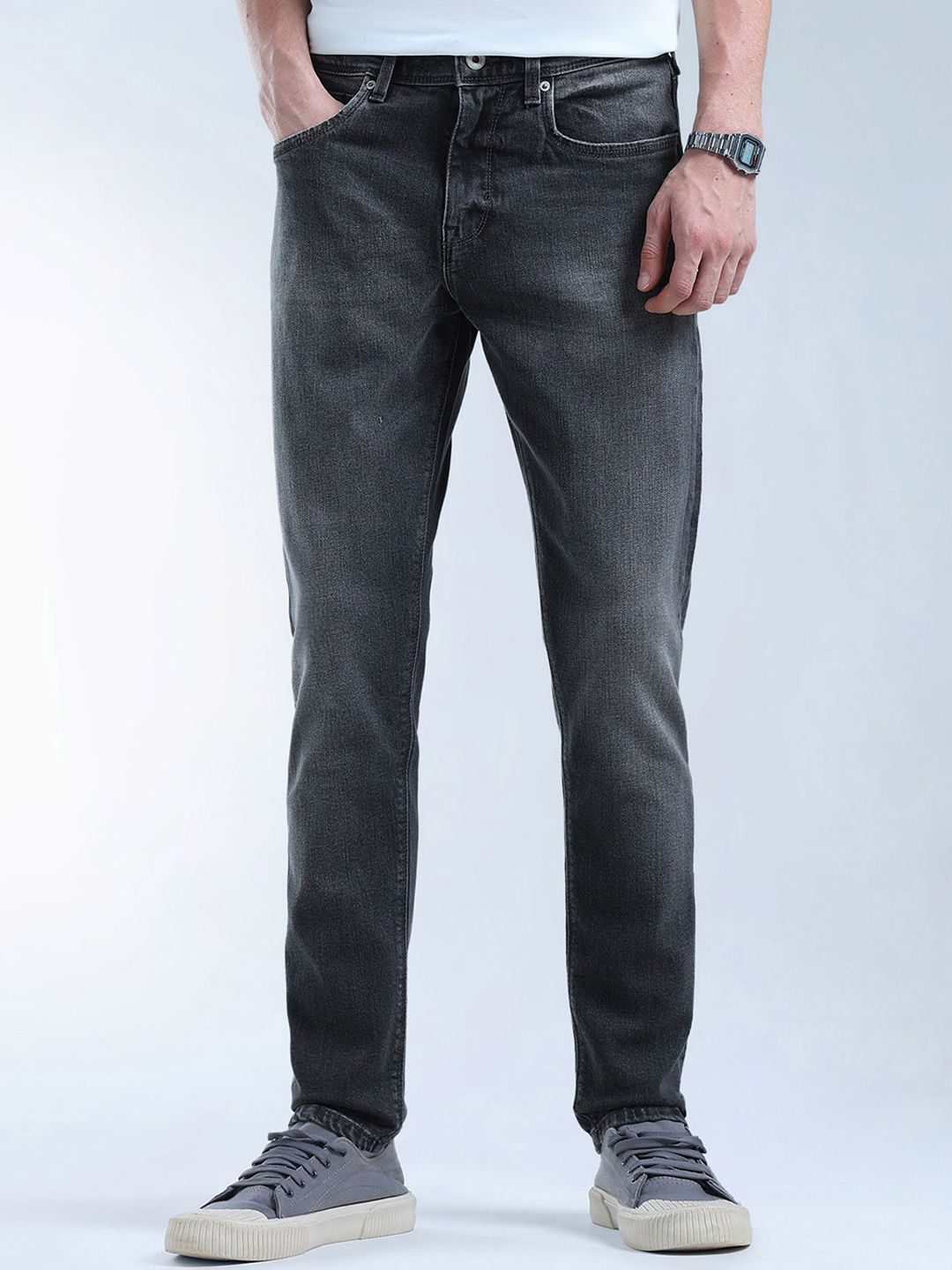 Flying Machine Men Slim Fit Mid-Rise Light Fade Jeans-picture-33