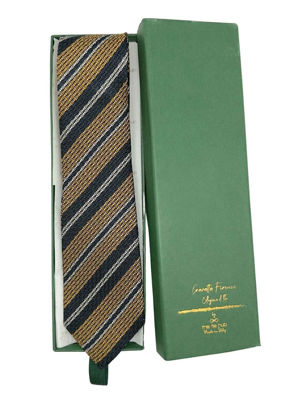 The Tie Hub Men Striped Broad Tie-picture-33