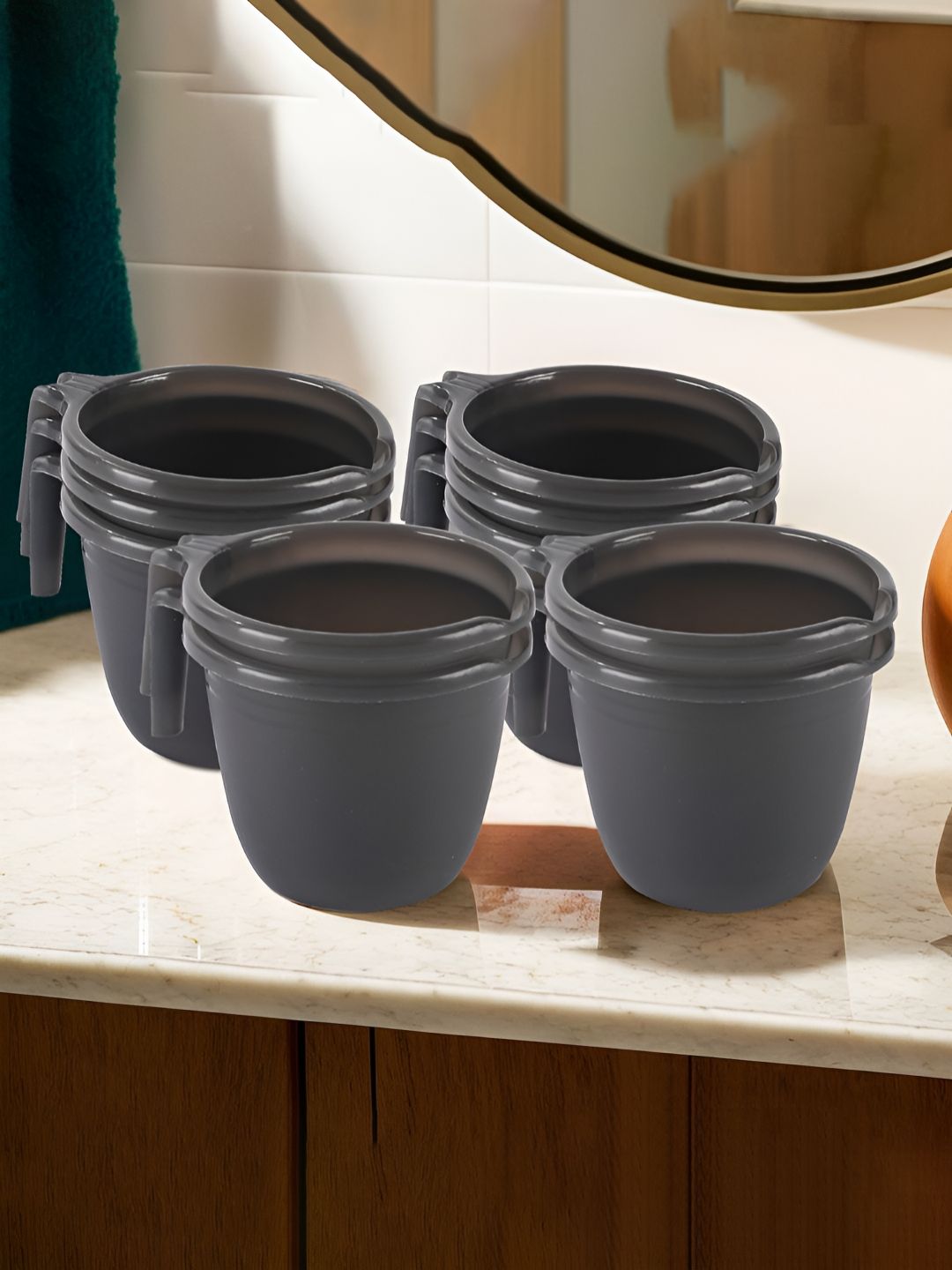 Aura Black 10 Pieces Mugs - 1000 ml Each-picture-40