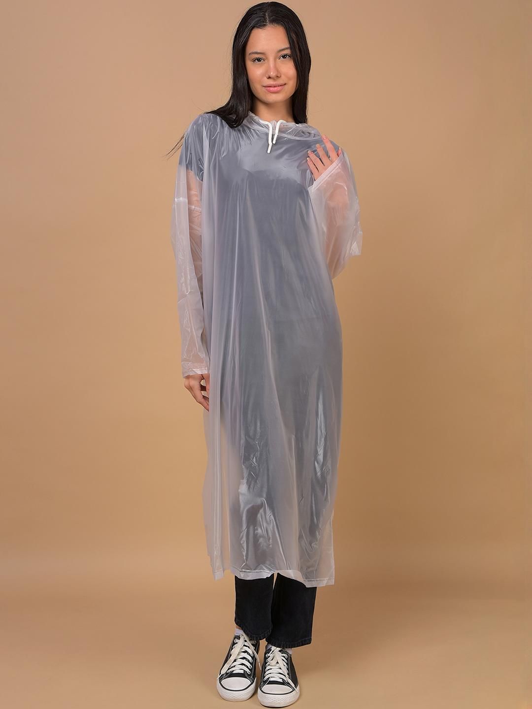 Dollar Men Lightweight Waterproof Reusable & Foldable Rain Poncho with Adjustable Hood-picture-39