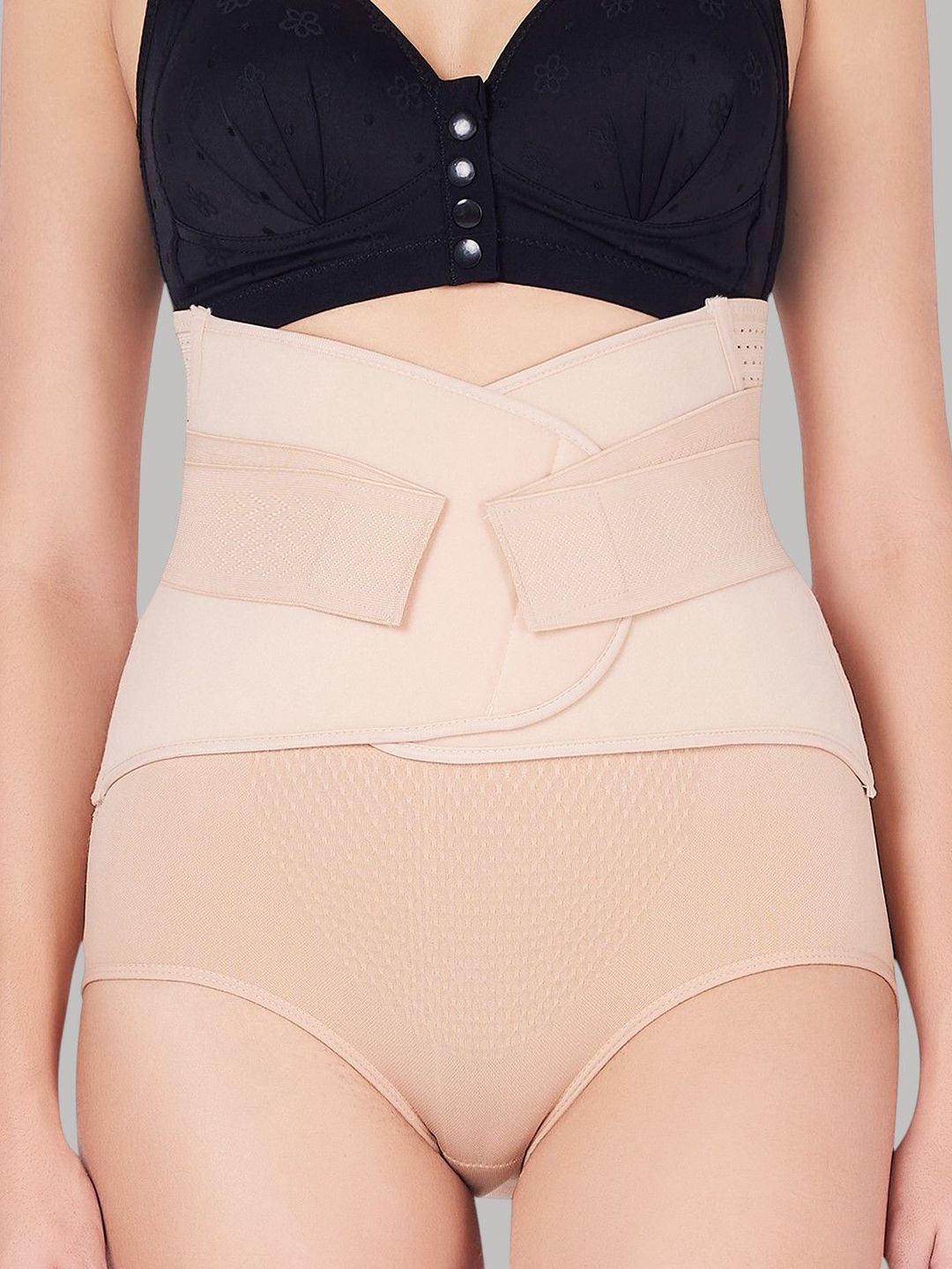 PLUMBURY Post Pregnancy Recovery Waist Trimmer Tummy Control Shapewear Belt-picture-12