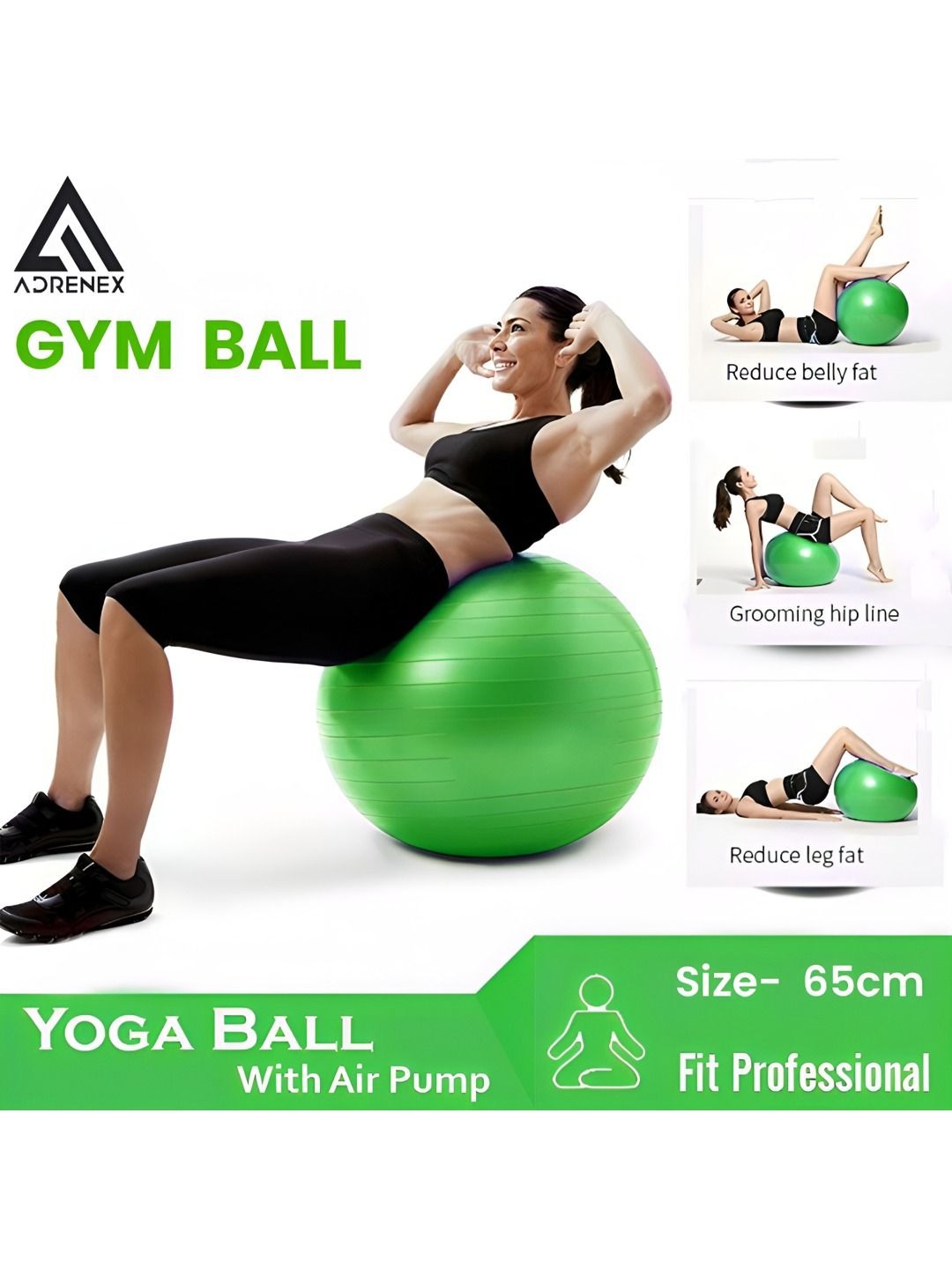 ADRENEX Anti-Burst Exercise Gym Ball-picture-54
