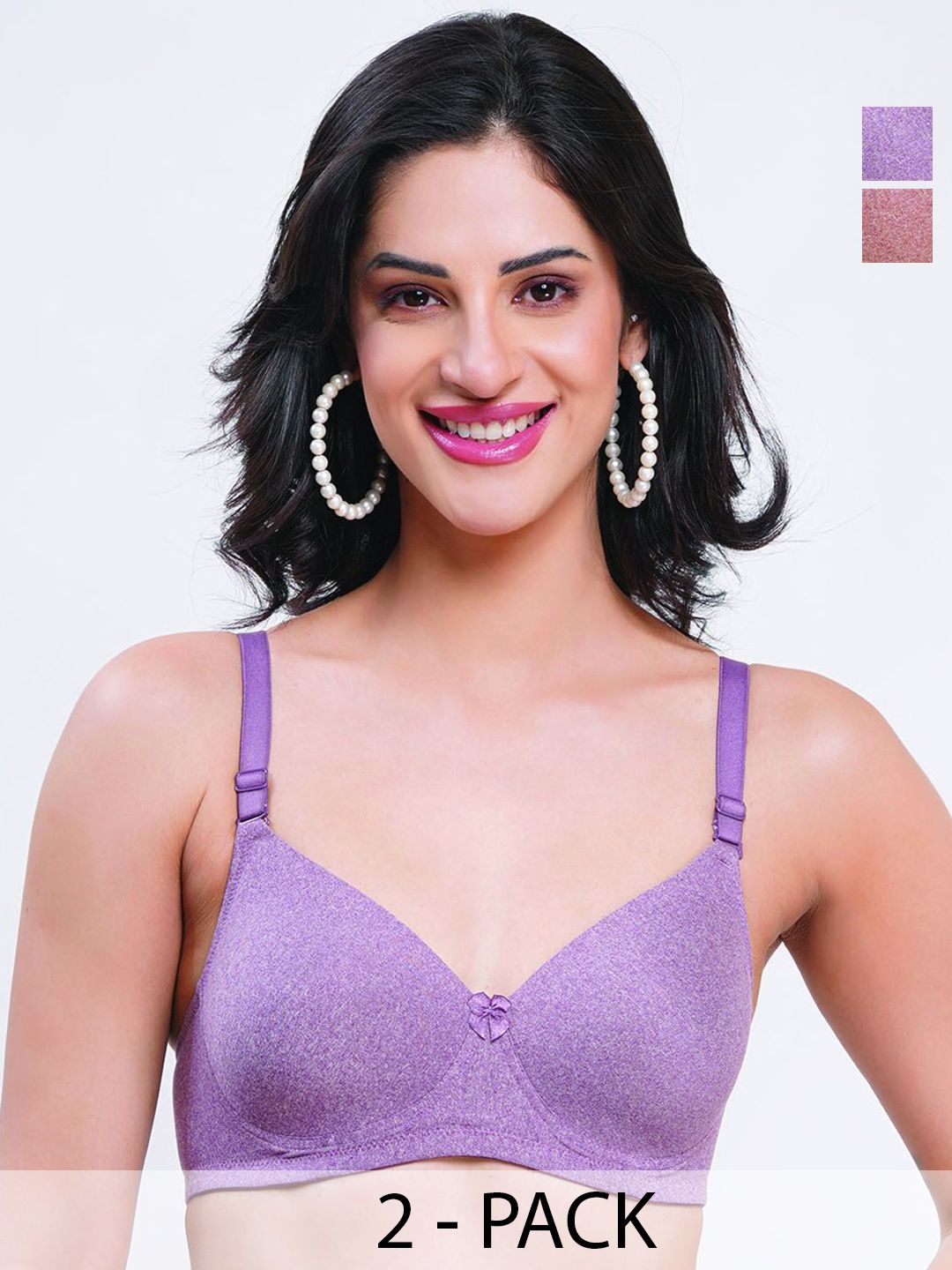 Reveira Pack Of 2 Medium Coverage Lightly Padded Bra-picture-33