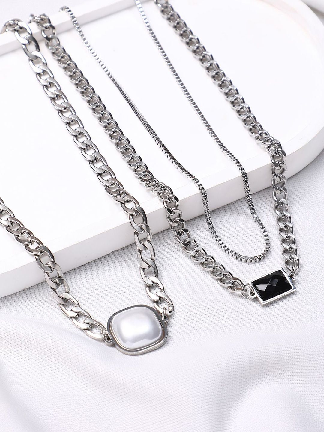 SOHI Silver-Plated Necklace-image-38