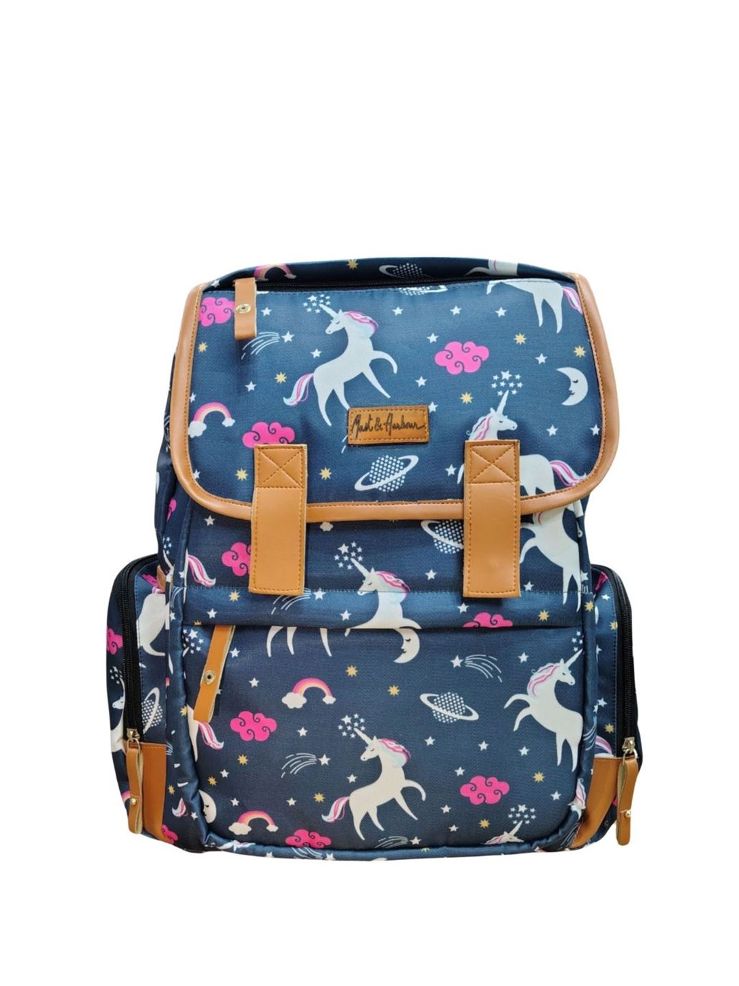 Mast & Harbour Women Graphic Printed Laptop Backpack-picture-45