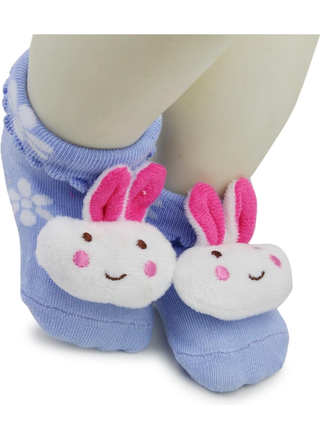 NESKA MODA 6 To 12 Months Cotton Rabbit Face Baby Ankle Socks/ Booties-picture-35