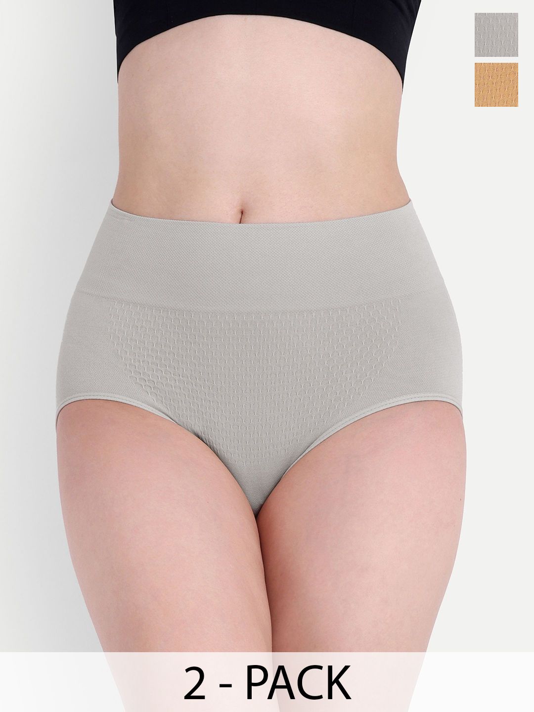 Trulymart Pack Of 2 Seamless High Waist Tummy Tucker Shapewear-picture-48