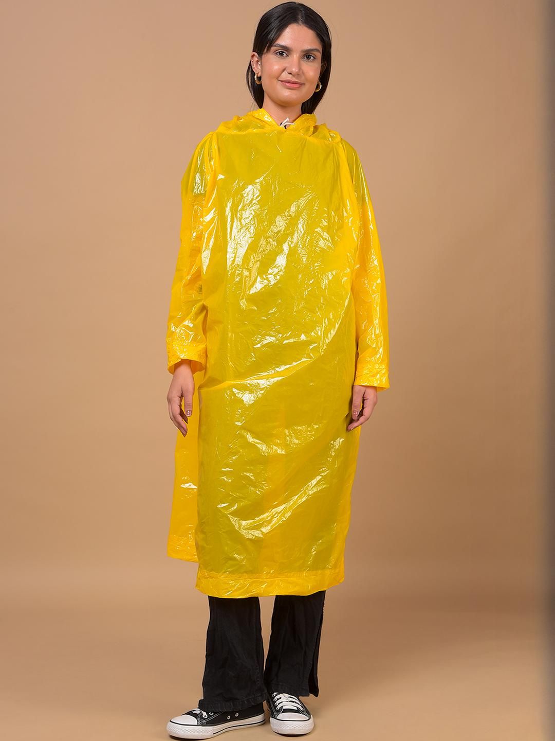 Dollar Men Lightweight Waterproof Foldable Rain Poncho with Adjustable Hood-picture-30