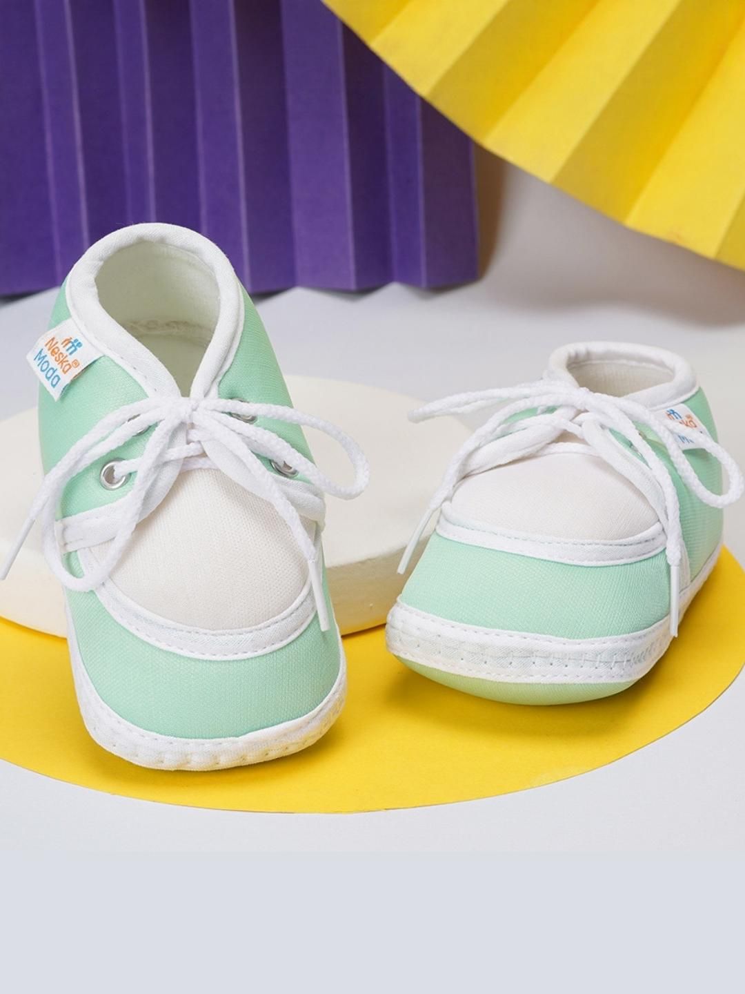 NESKA MODA 3 To 12 Months Baby Boys & Baby Girls Cute Soft Cotton Pre-Walker Lace Booties-picture-51