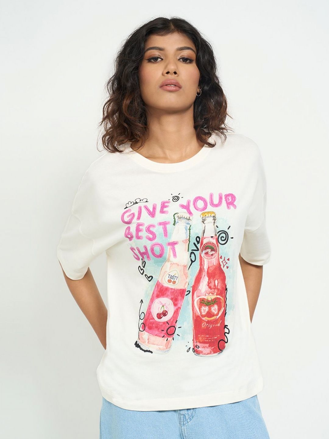 People Typography Printed Round Neck Cotton Regular FitT-shirt-picture-13