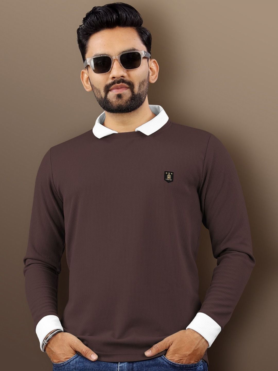 VeBNoR Men Solid Polo Collar T-shirt-picture-18