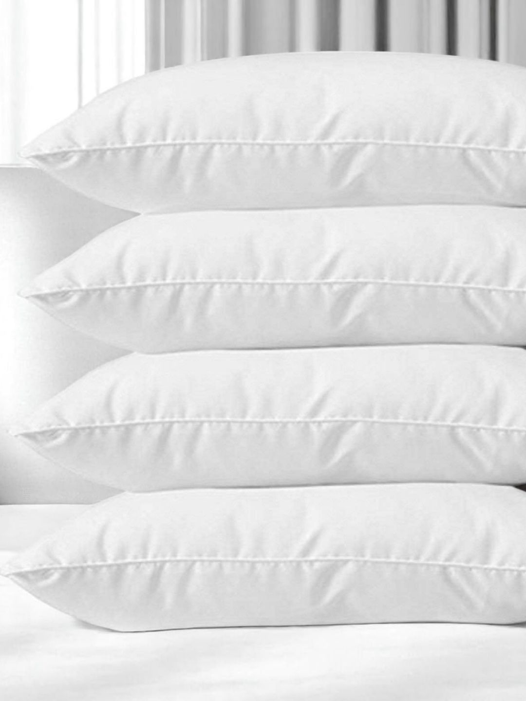 Shadowkart Set of 4 Fibre Filled Polyester Ultra Soft Sleep Pillow-picture-36