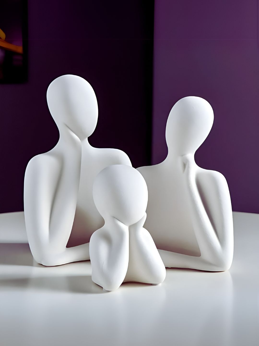 CraftVatika White Figurine Showpiece