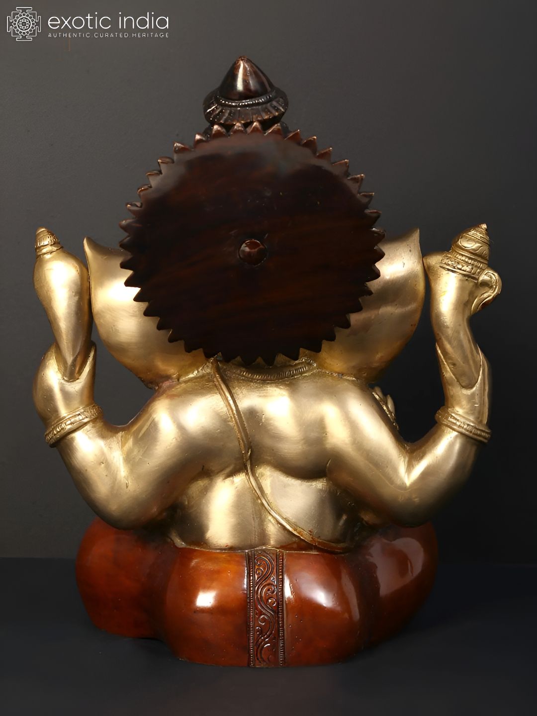 Exotic India Brown Religious Idol Showpiece-picture-57