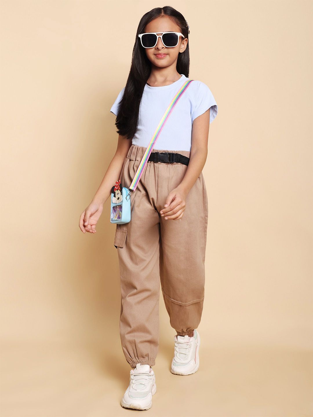 YK Girls Round Neck Pure Cotton T-Shirt With Jogger-picture-21