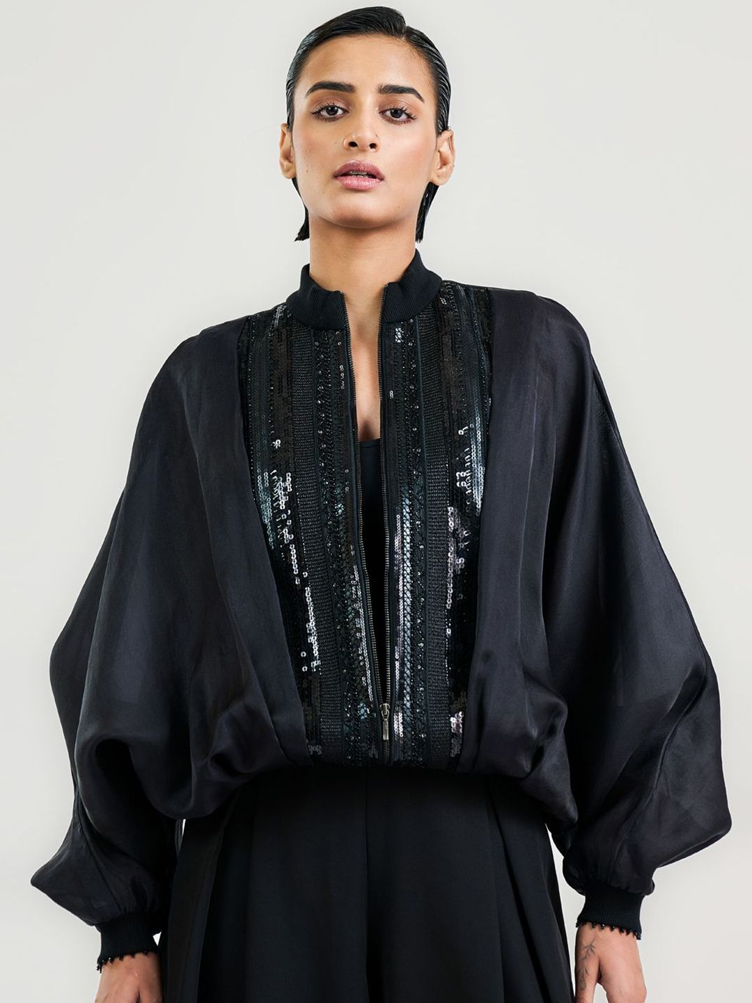 OTT Tarun Tahiliani Women without Longline Tailored Jacket with Embroidered-picture-27