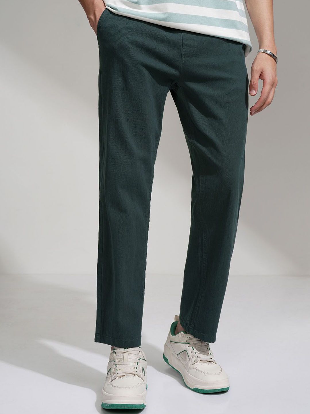 HIGHLANDER Men Regular Fit Mid-Rise Formal Trousers-picture-15