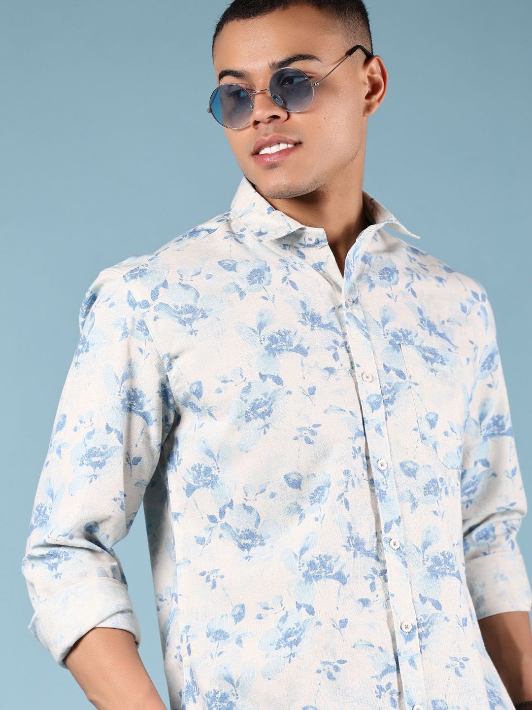 LIMEROAD Men Floral Printed Casual Shirt-picture-10