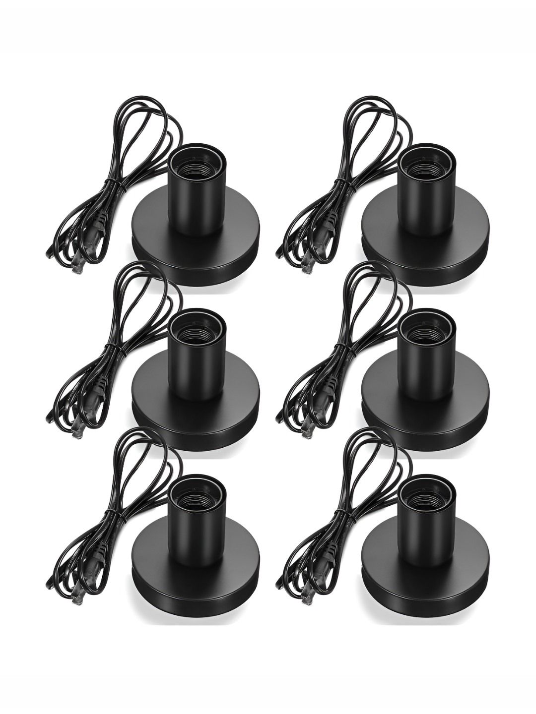 Decorcity Black 6 PiecesMetal Bell Shaped Table Base-picture-33