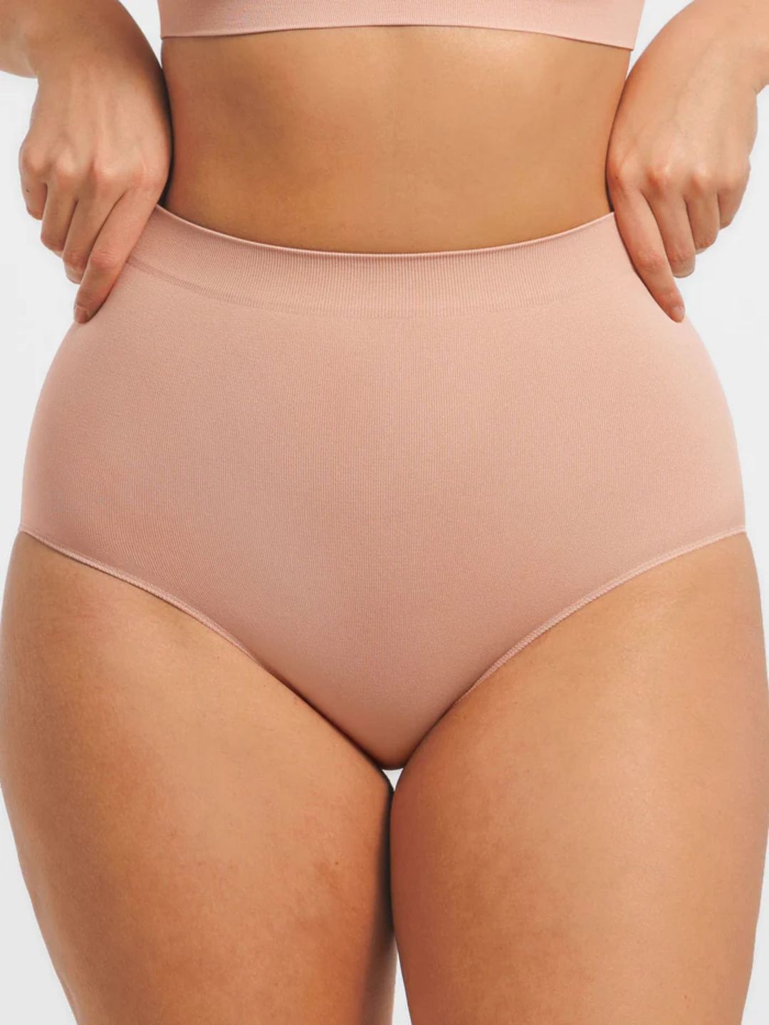 SHOP THE EDIT High Waist Seamless Tummy Control Thong Shapewear-picture-14