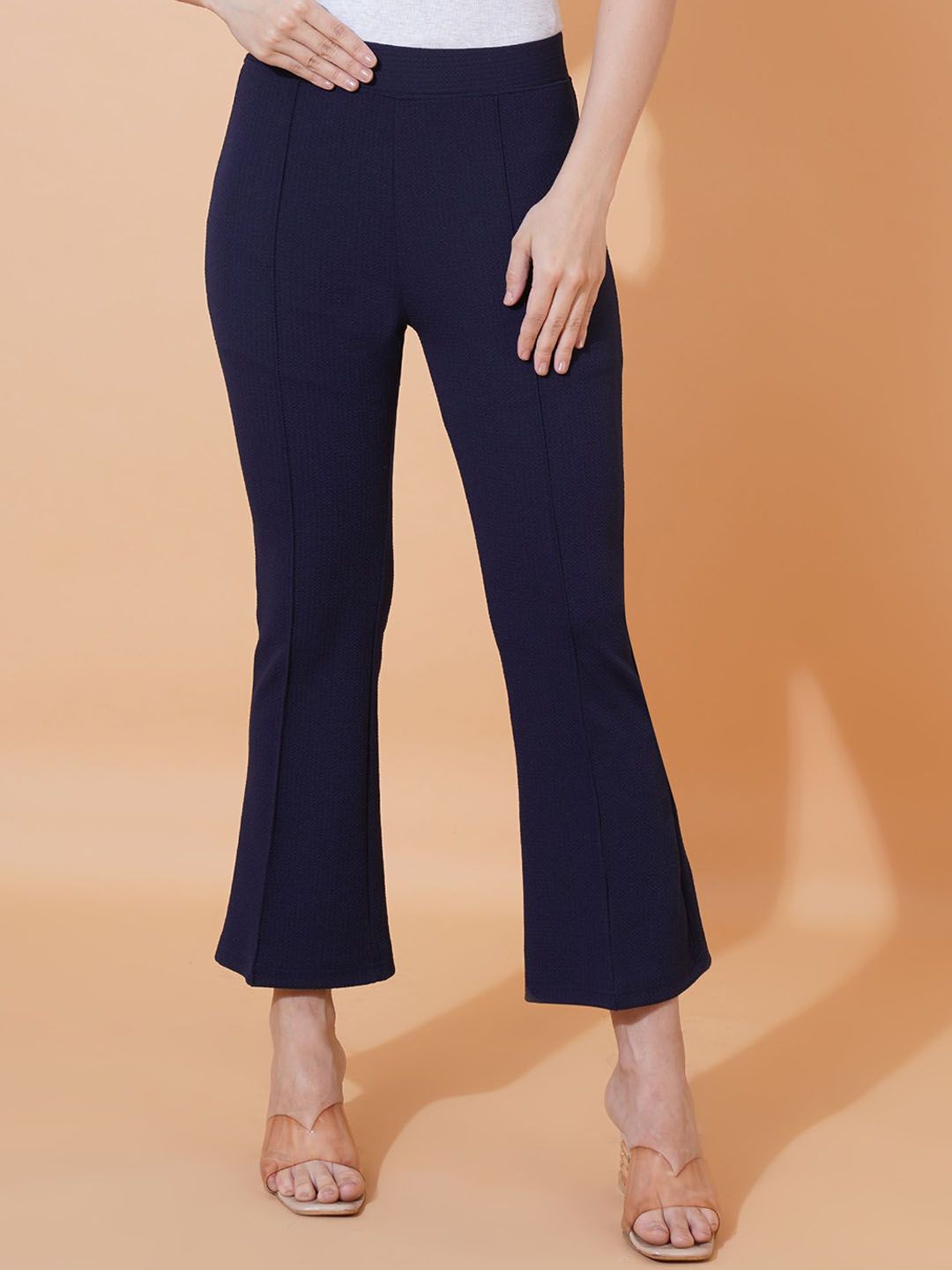 SZN Women Solid Non Iron Trousers-image-49
