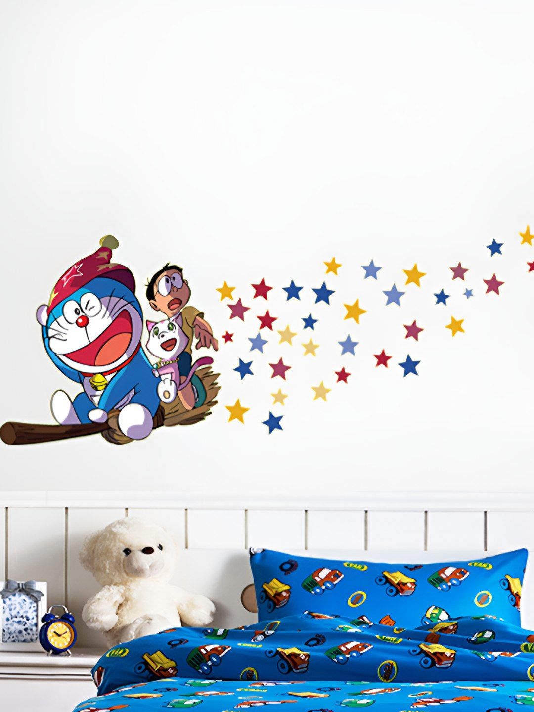 INDIAN ROYALS Blue & Red Cartoon Printed Self-Adhesive & Durable Wall Sticker-picture-17