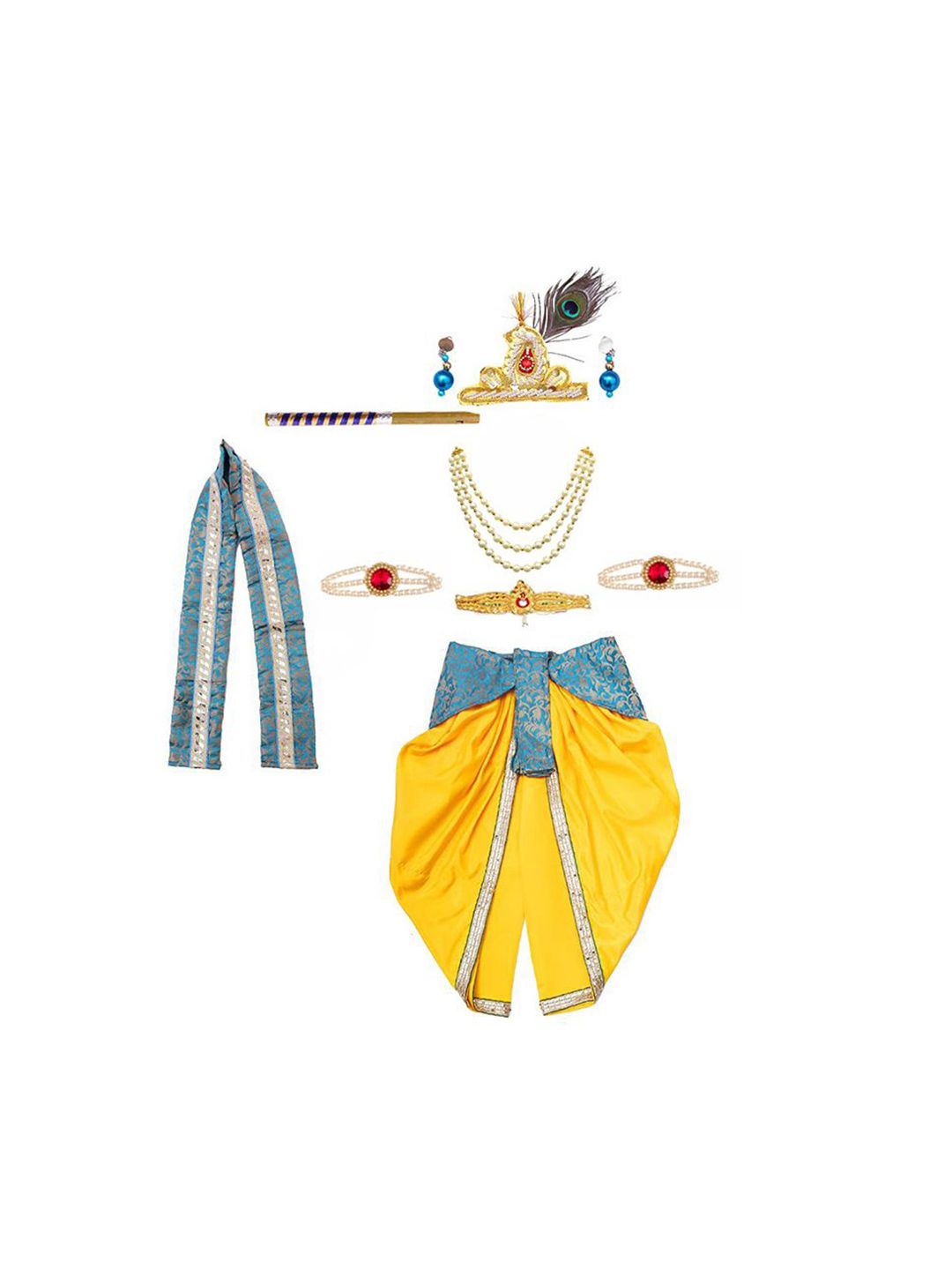 itsmycostume Infant Boys Janamashtmi Little Krishna Costume-picture-33