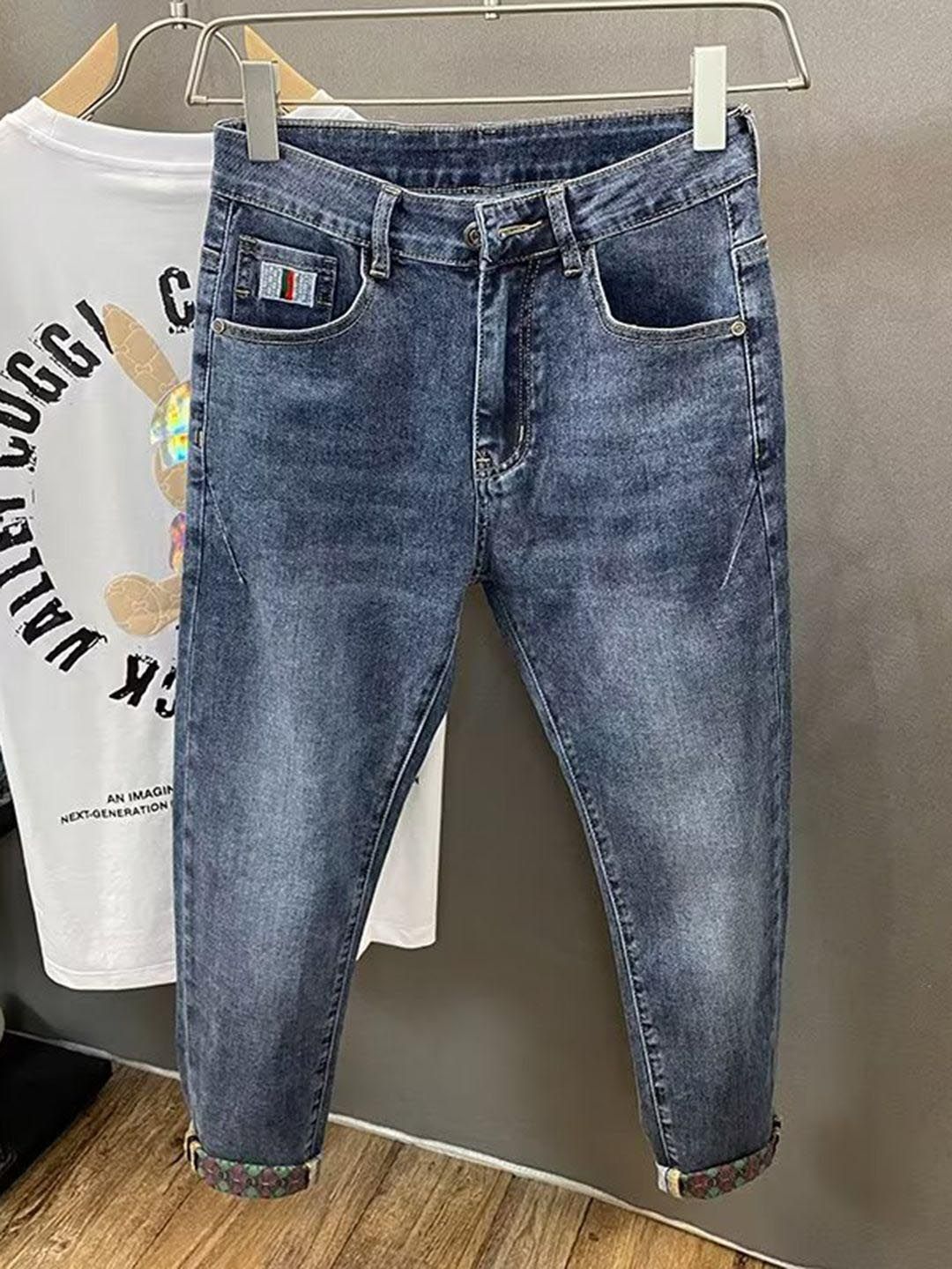 Mast & Harbour Men Regular Fit Mid-Rise Light Fade Jeans-picture-47