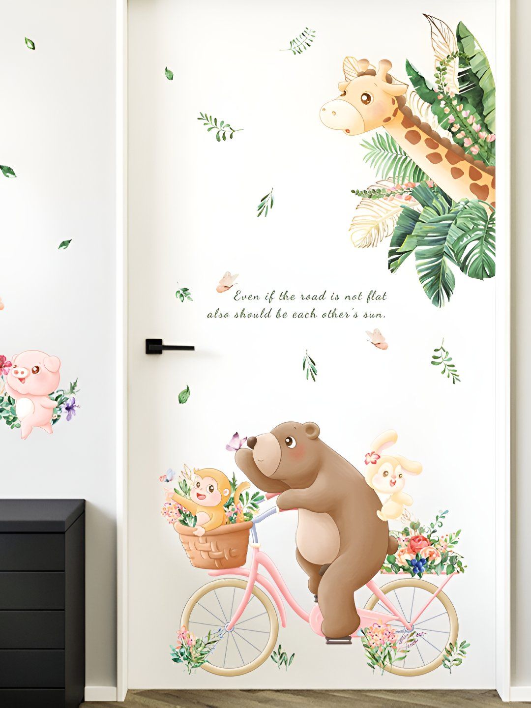 INDIAN ROYALS Green & Brown Printed Waterproof Wall Sticker-picture-31