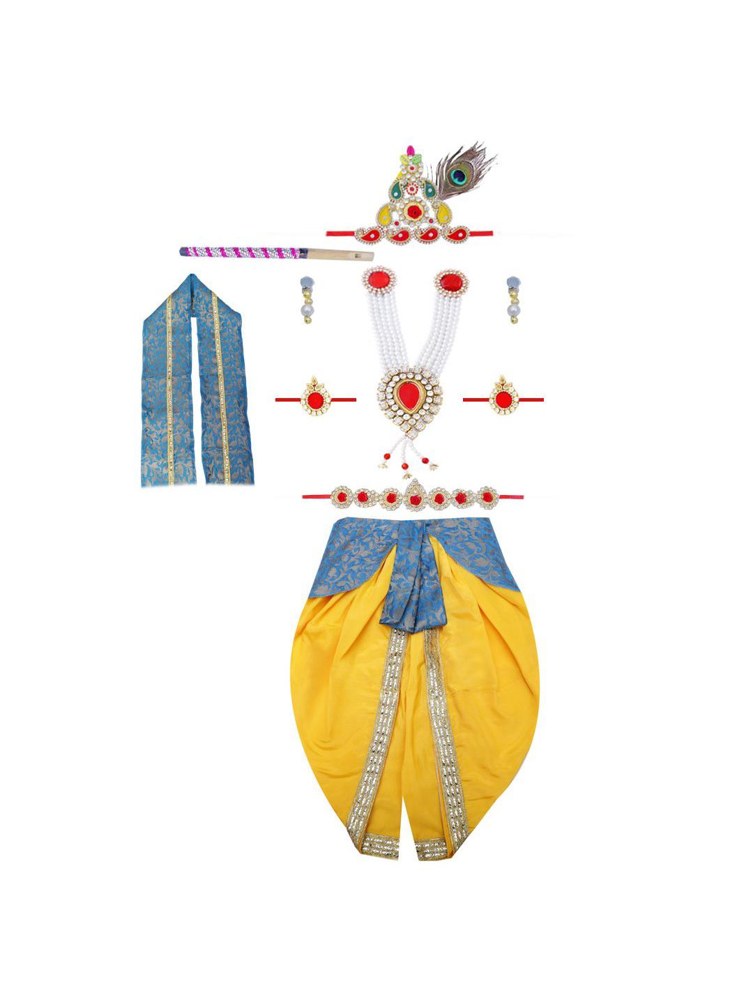 itsmycostume Boys Janamashtmi Krishna Costume Set-picture-26
