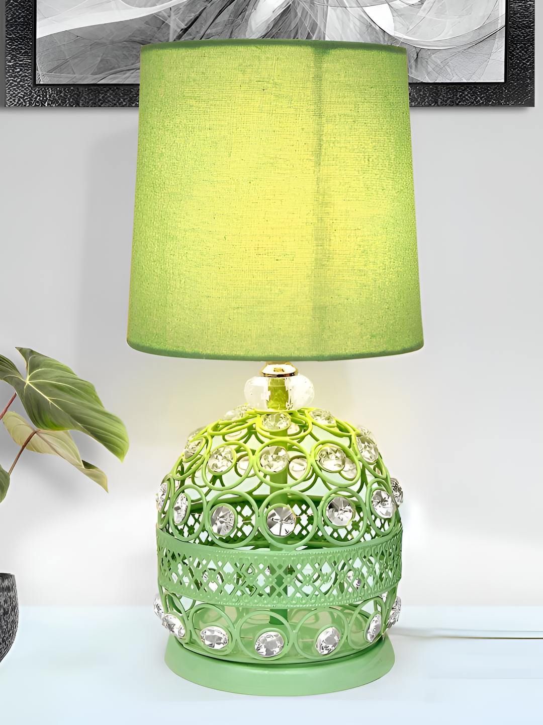 Decorcity Green Metal Traditional Frusturical Shaped Table Lamp-picture-25