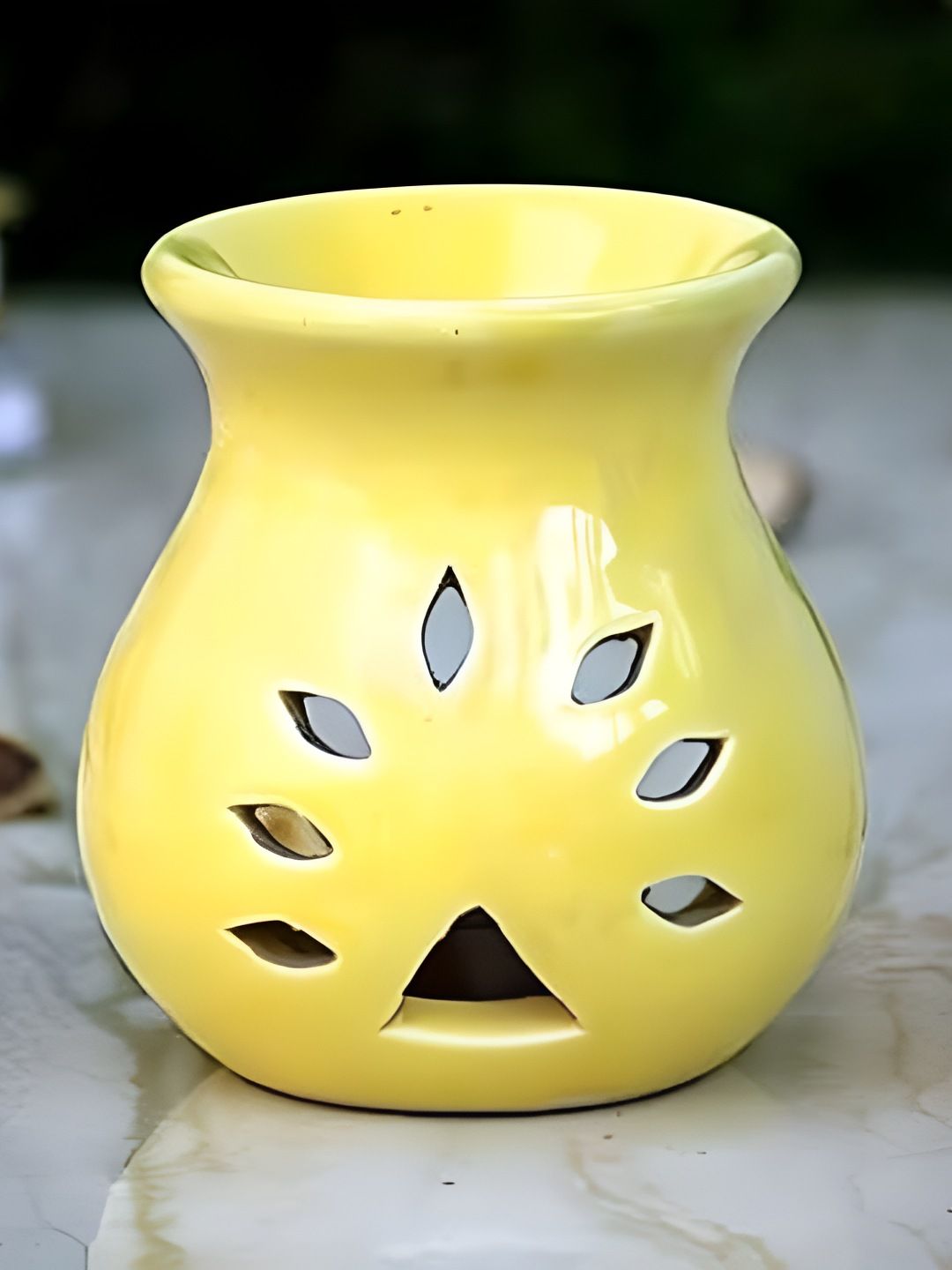 INDIAN ROYALS Yellow Ceramic Aroma OilDiffuser-image-8