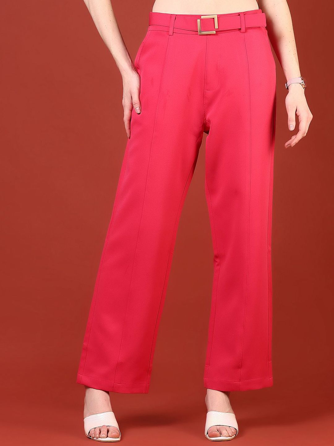 LIMEROAD Women Solid Pleated Trousers-picture-14