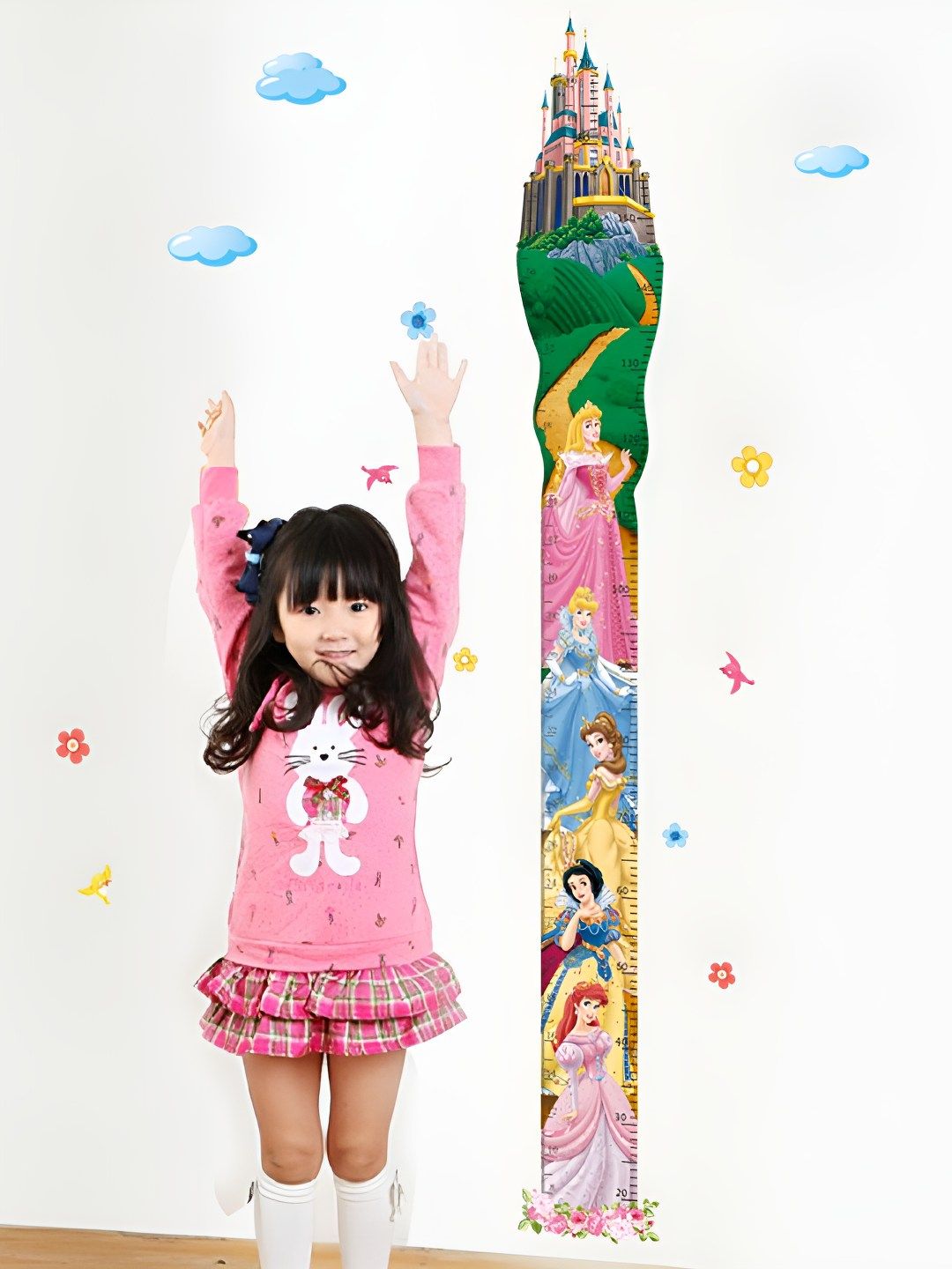 INDIAN ROYALS Green & Pink Printed Waterproof Wall Sticker-picture-37