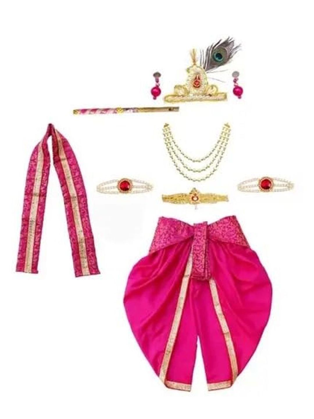 itsmycostume itsmycostumeInfant Boys Woven Design Janamashtm Dress-picture-27