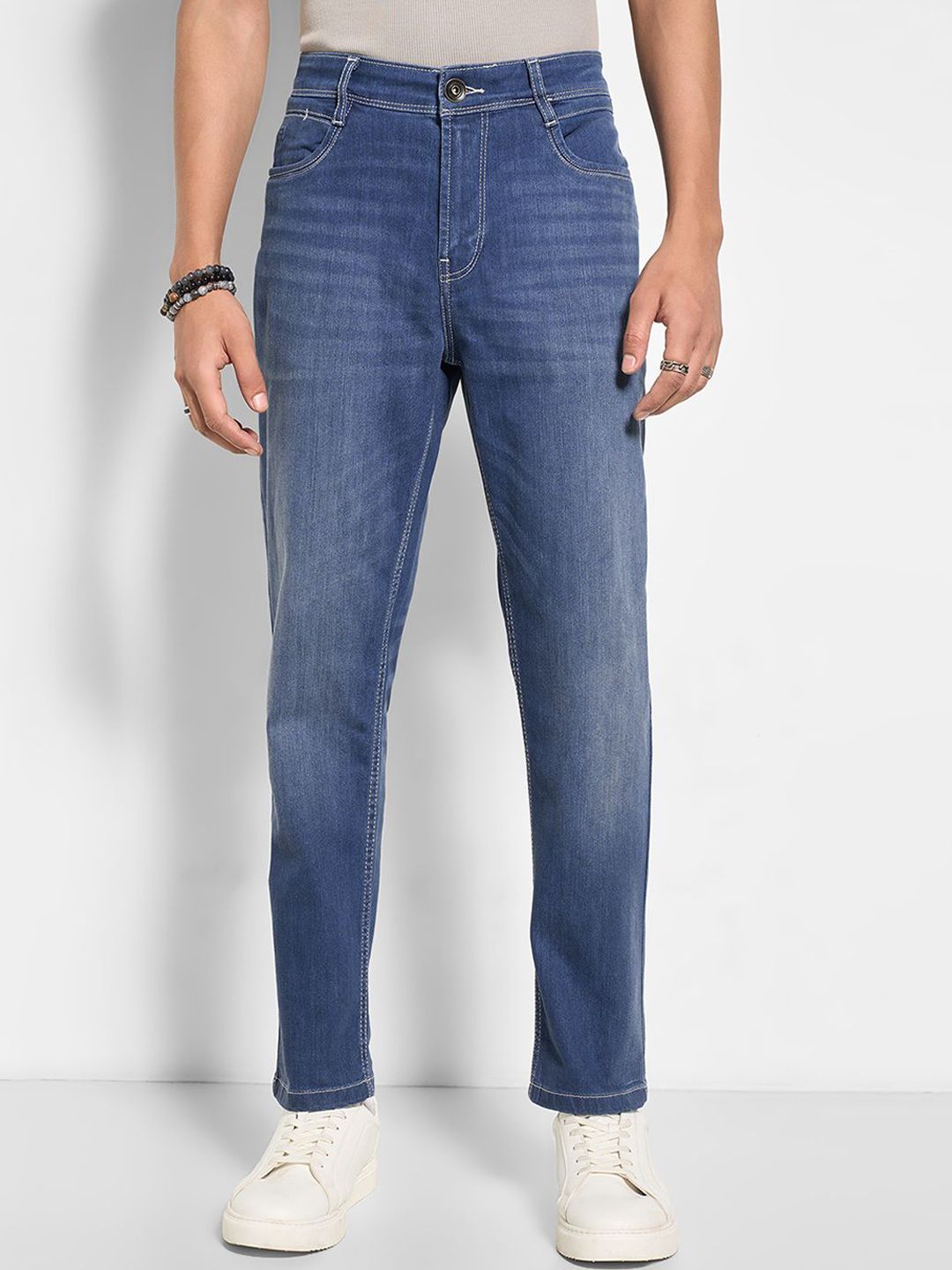 SF JEANS by Pantaloons Men Regular Fit Mid-Rise Light Fade Jeans-image-44