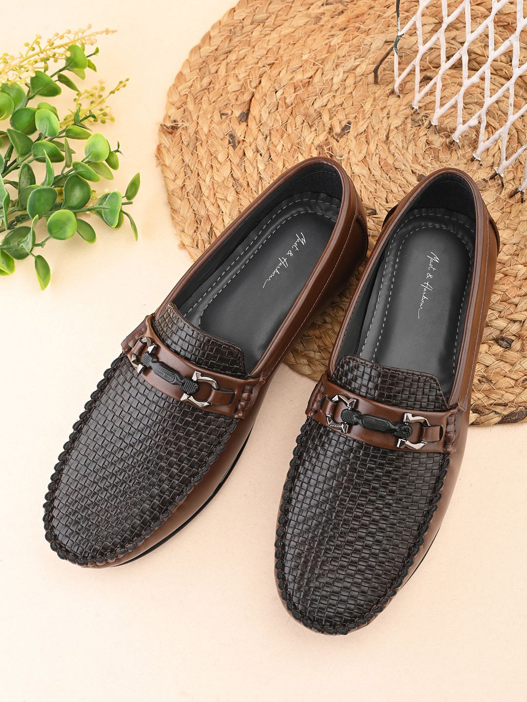 Mast & Harbour Men PU Round Toe Comfort Insole Loafers-picture-14