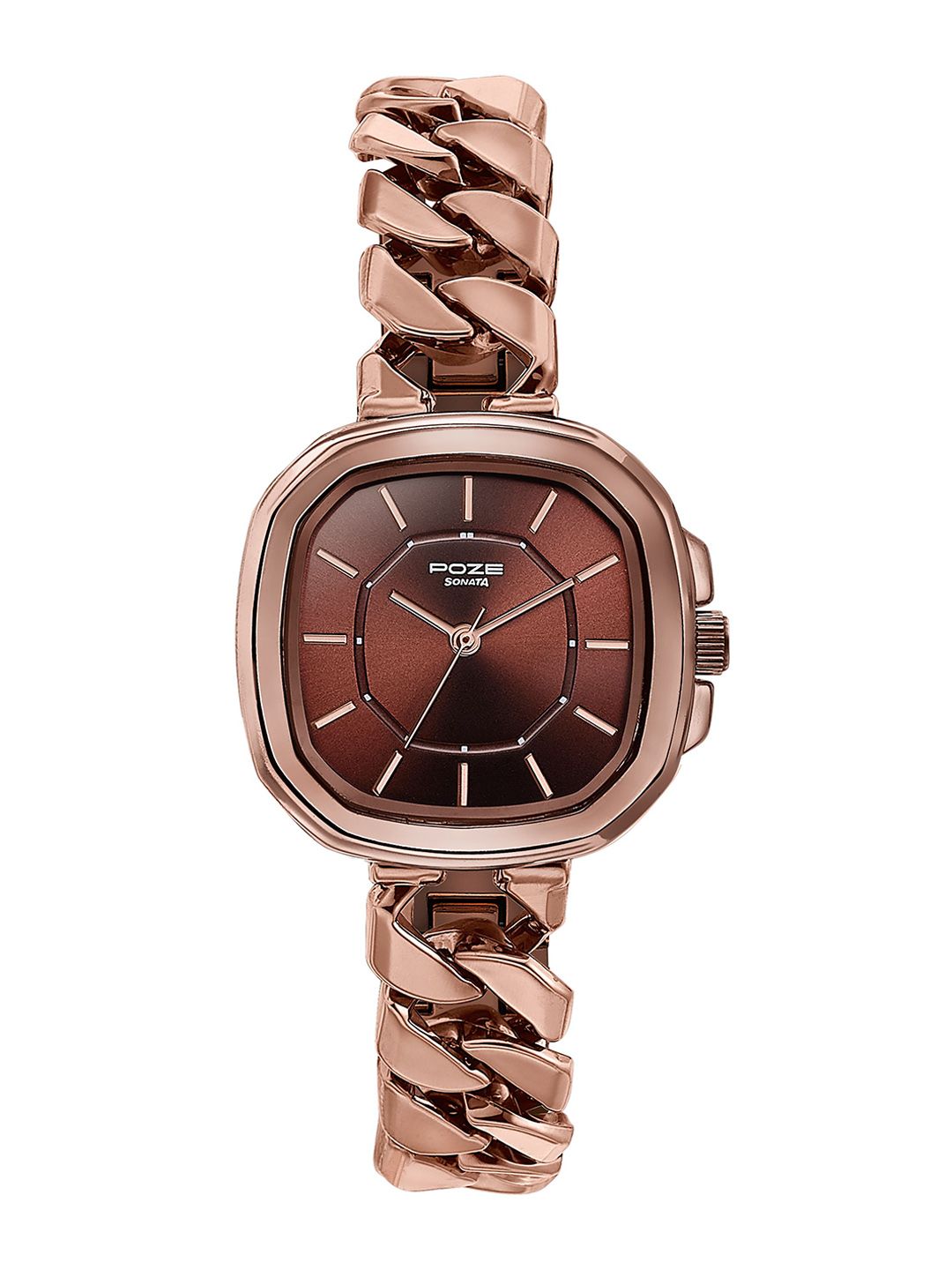 Sonata Men Brass Patterned Dial & Wrap Around Straps Analogue Watch SP80096KM01W-picture-16