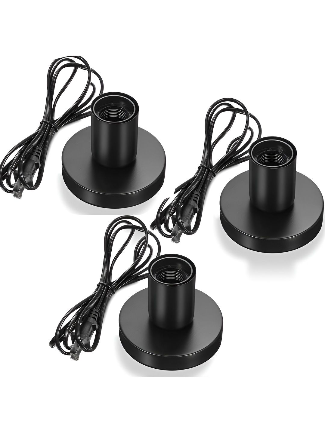 Decorcity Black Metal Traditional Bell Shaped Table Lamp-picture-37