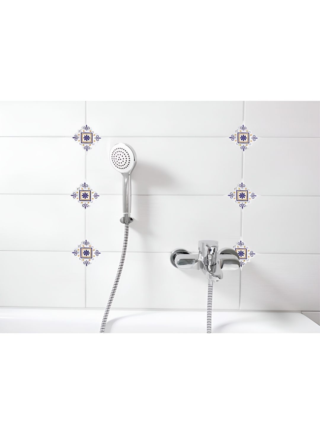 indian royals INDIAN ROYALSNavy Blue & White Printed Self-Adhesive & Durable Wall Sticker-picture-22